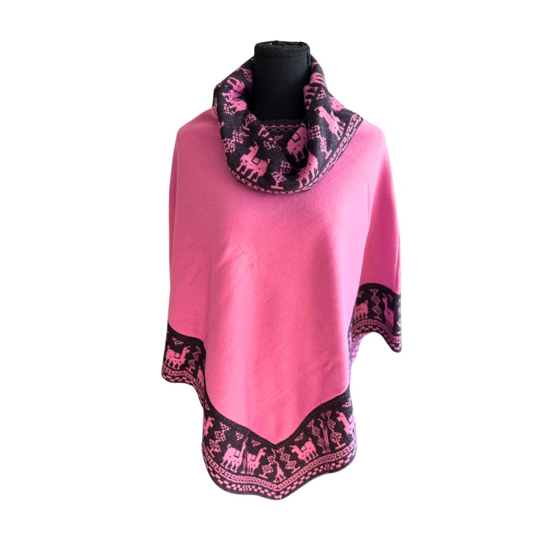 【値下中】HELLO LUPO poncho purple check 22aw HELLO LUPO poncho purple check 22aw